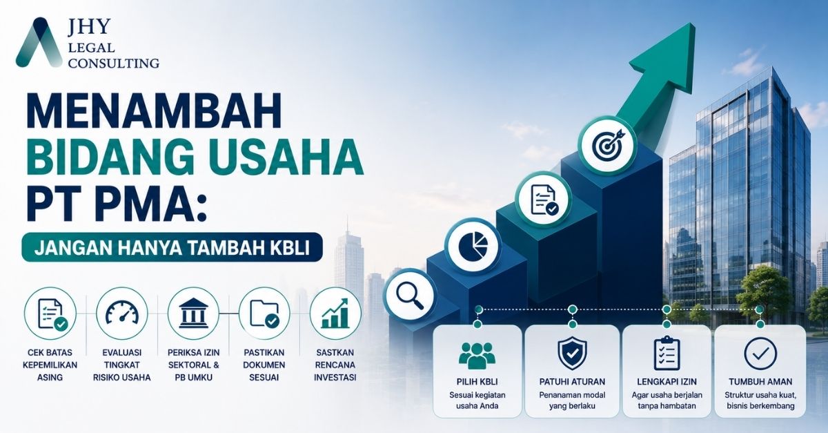 Menambah Bidang Usaha PT PMA